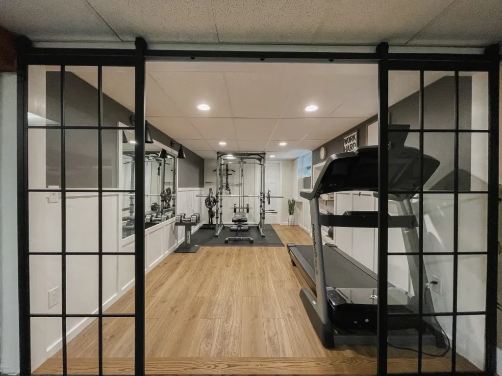 home gym basement