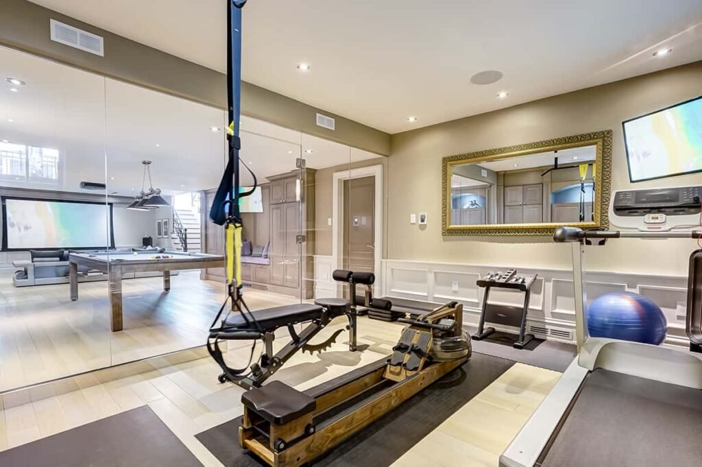 home gym basement